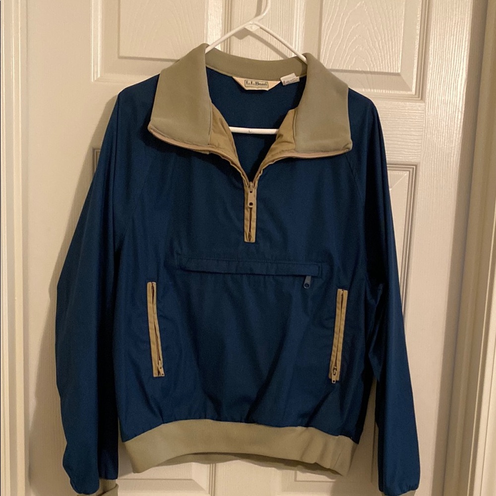 L.L. Bean Vintage Two-Tone Half-Zip Jacket Looks new. Classic
